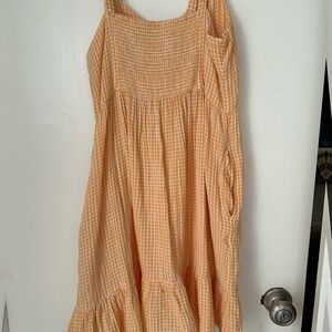 Orange old navy gingham dress